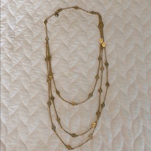 gold tory burch necklace